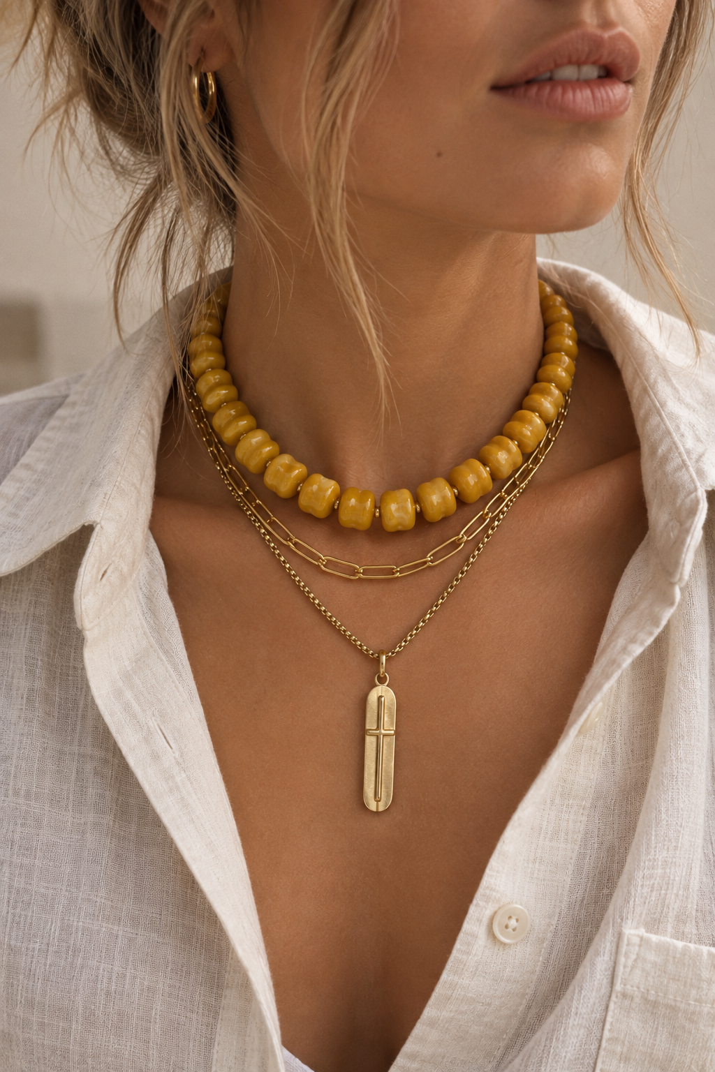 Jewel Color Bauble Necklaces