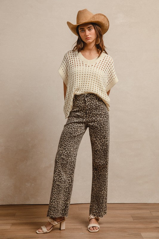 Leopard Luxe Wide-Leg Pants