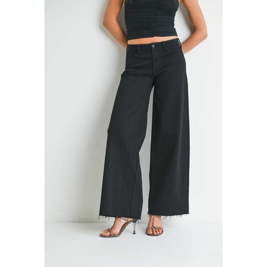 Just USA Not So Far Away Relaxed Wide Leg Jeans