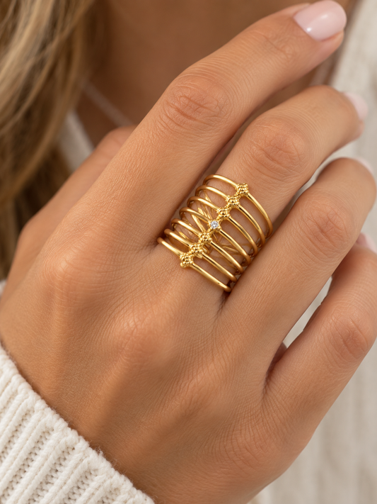 Adjustable Stacked Ring