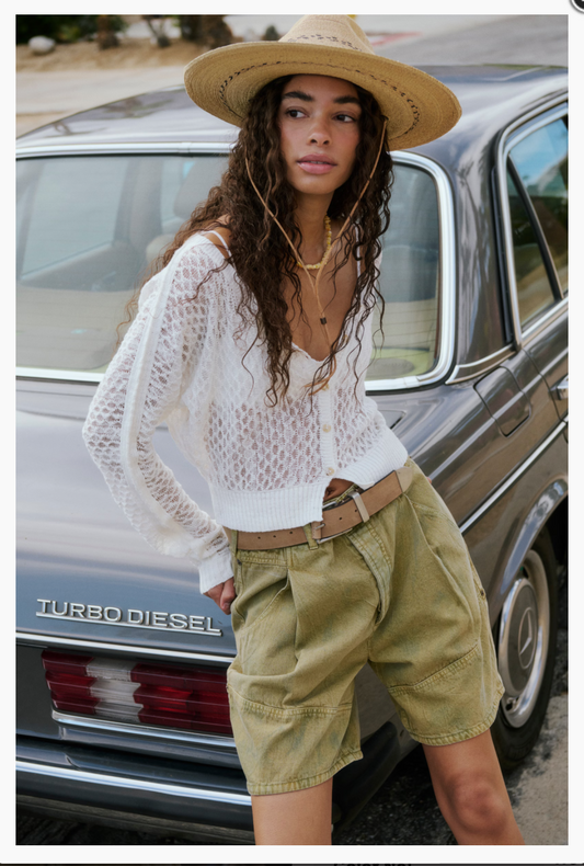 Free People Maris Fine Gauge Cardi