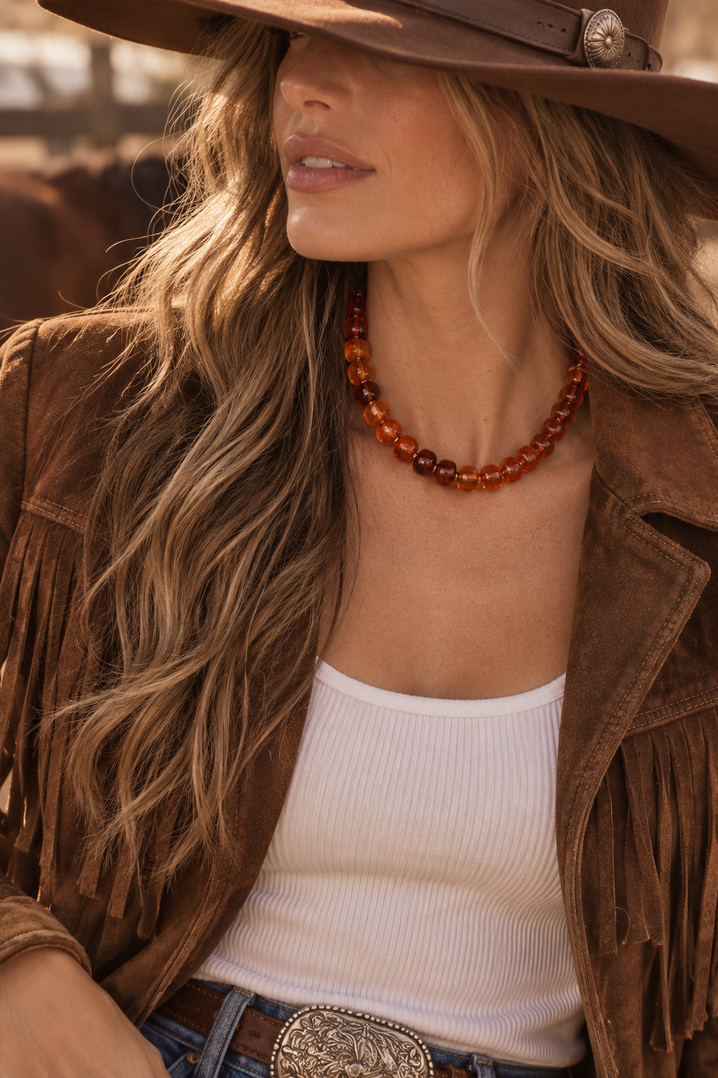 Jewel Color Bauble Necklaces