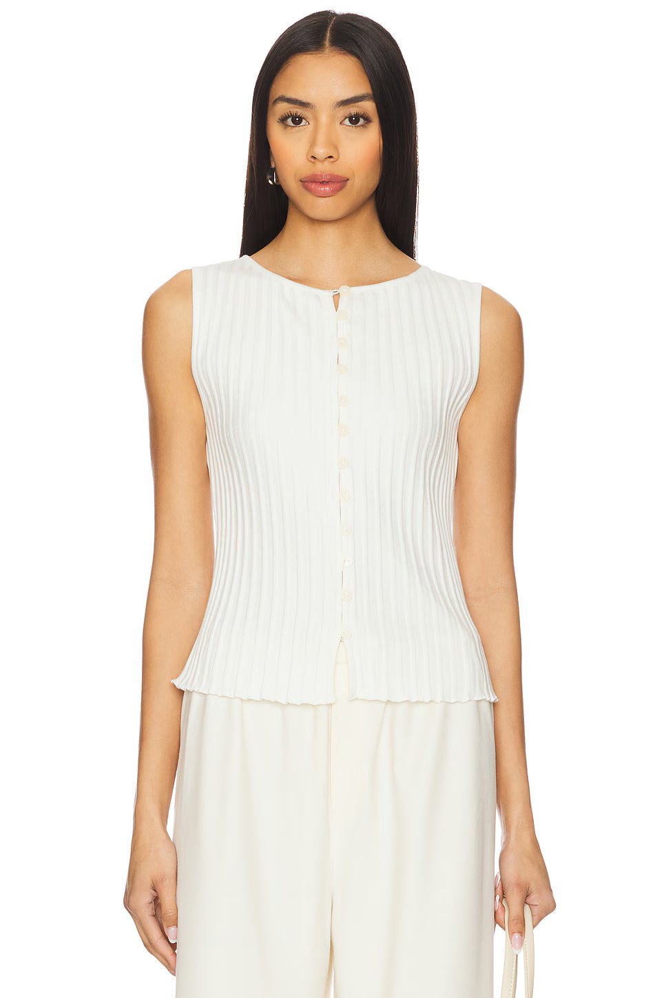 Free People Tilly Vest Ivory