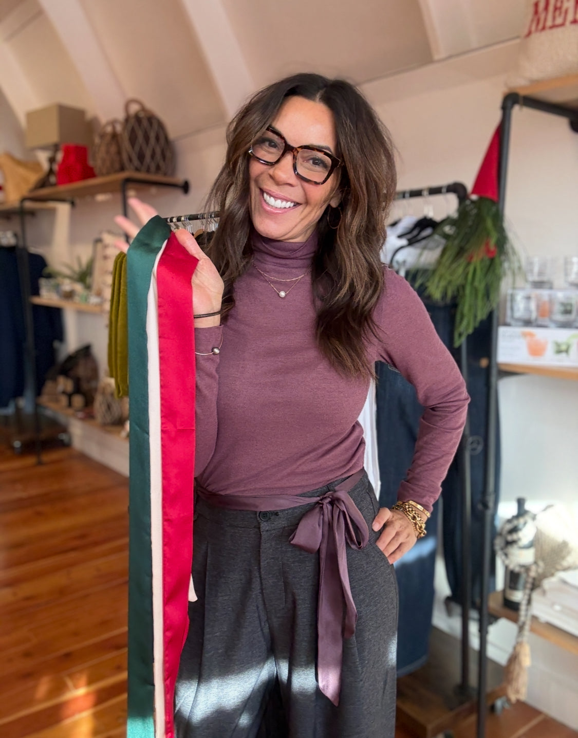 Satin Multi-Wear Ribbon Scarf