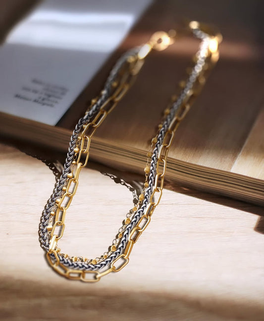 Sedona - Multi-Chain Necklace of Mixed Metals