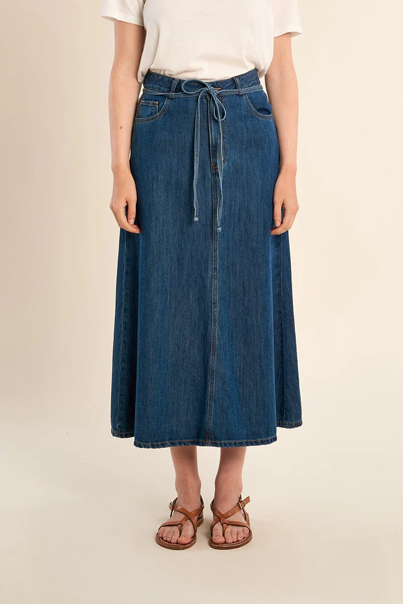 Molly A-line Denim Skirt