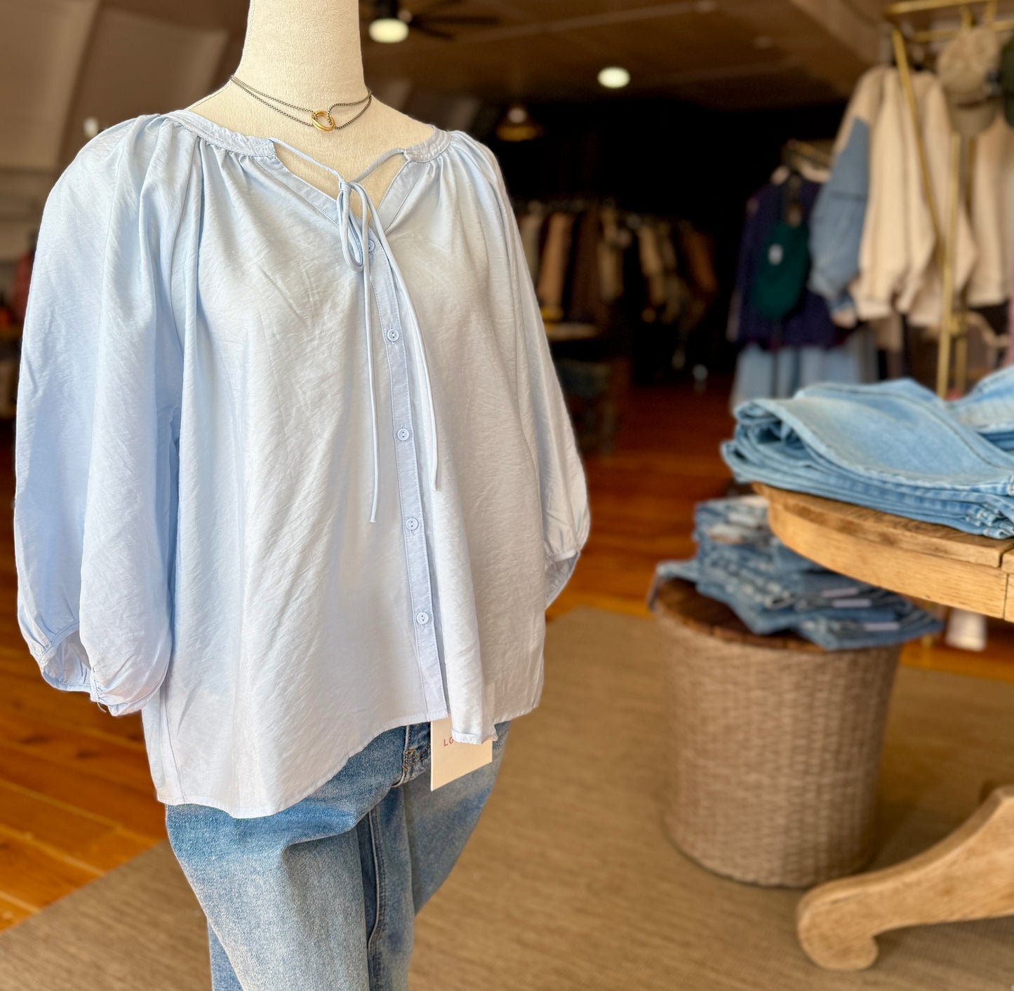 Q2 Oh Baby Blue Blouse