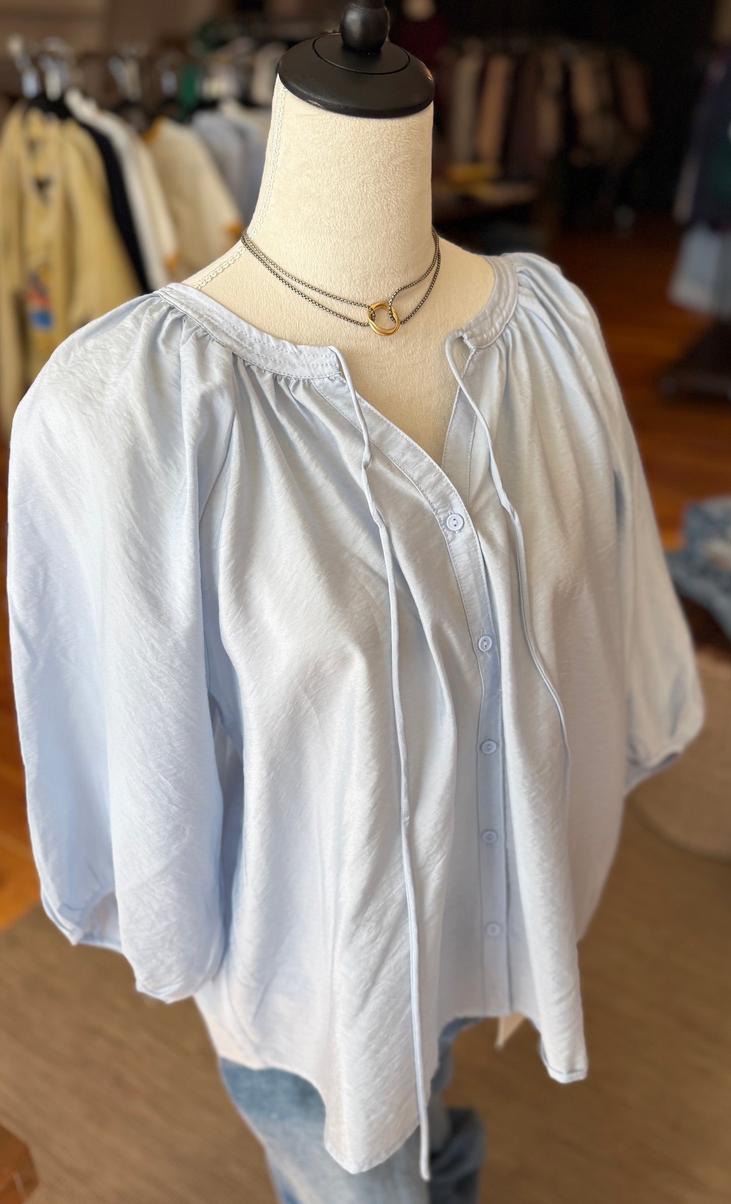 Q2 Oh Baby Blue Blouse