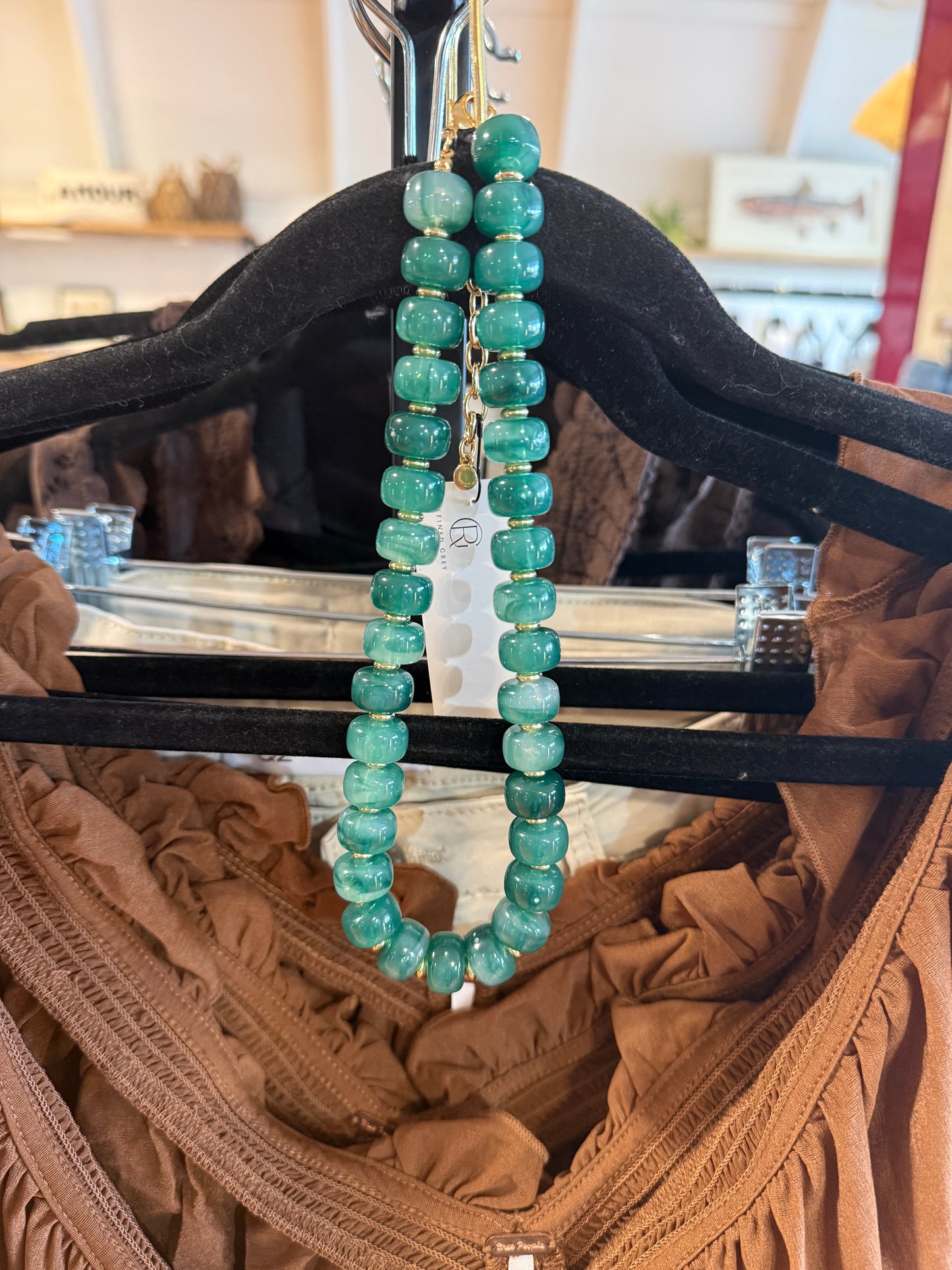 Jewel Color Bauble Necklaces