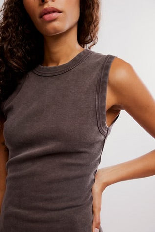 Free People Murphy Tank - Chocolatier