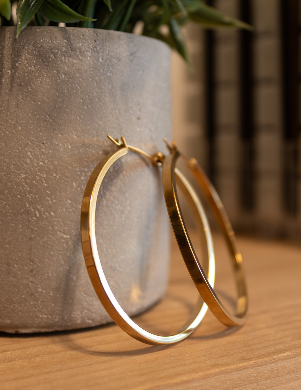 Waterproof Falling Hoop Earrings
