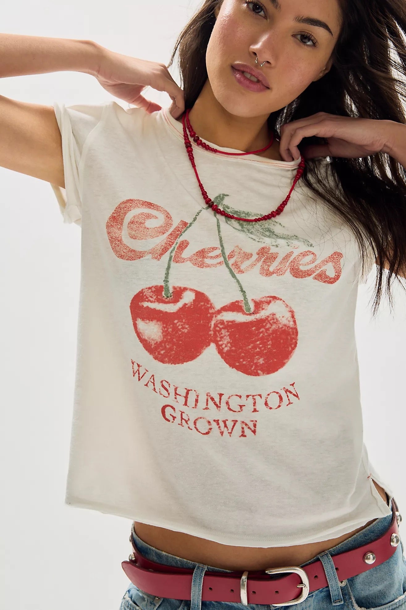 We The Free Nova Graphic Tee - Cherry