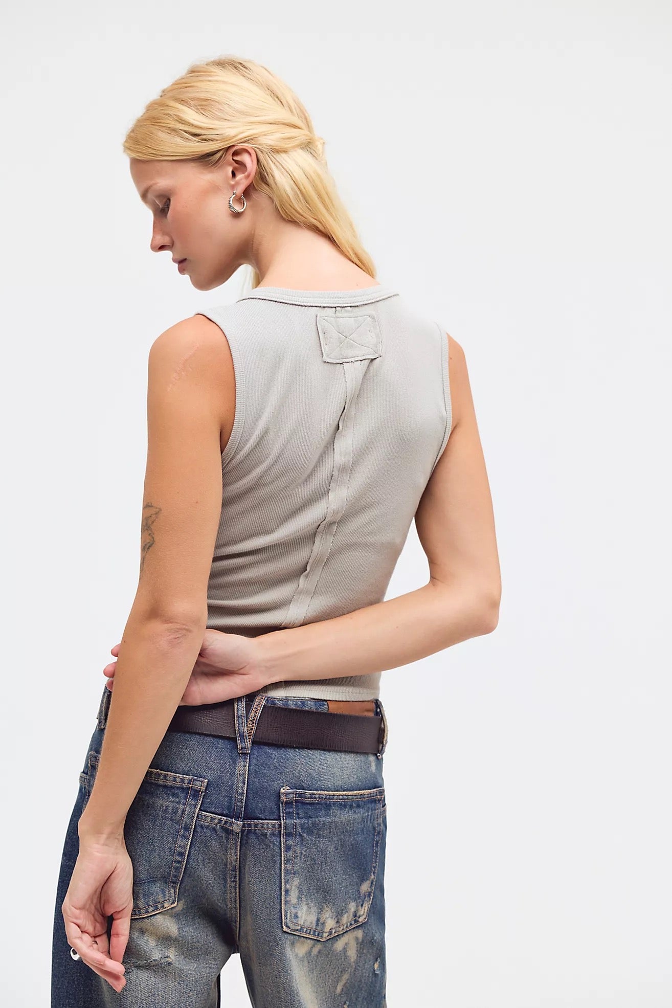 We The Free Jamie Henley Tank - Quiet Grey
