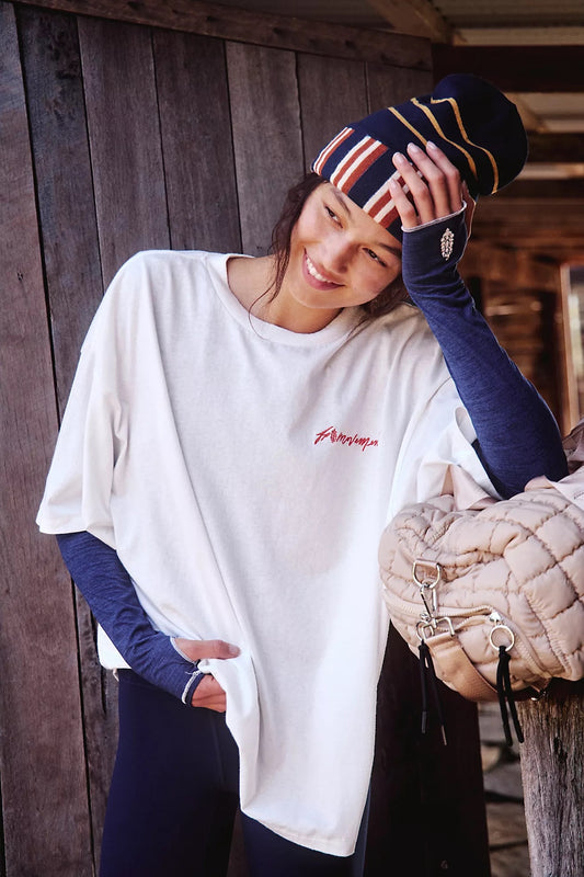 Free People Logo Tackle Tee