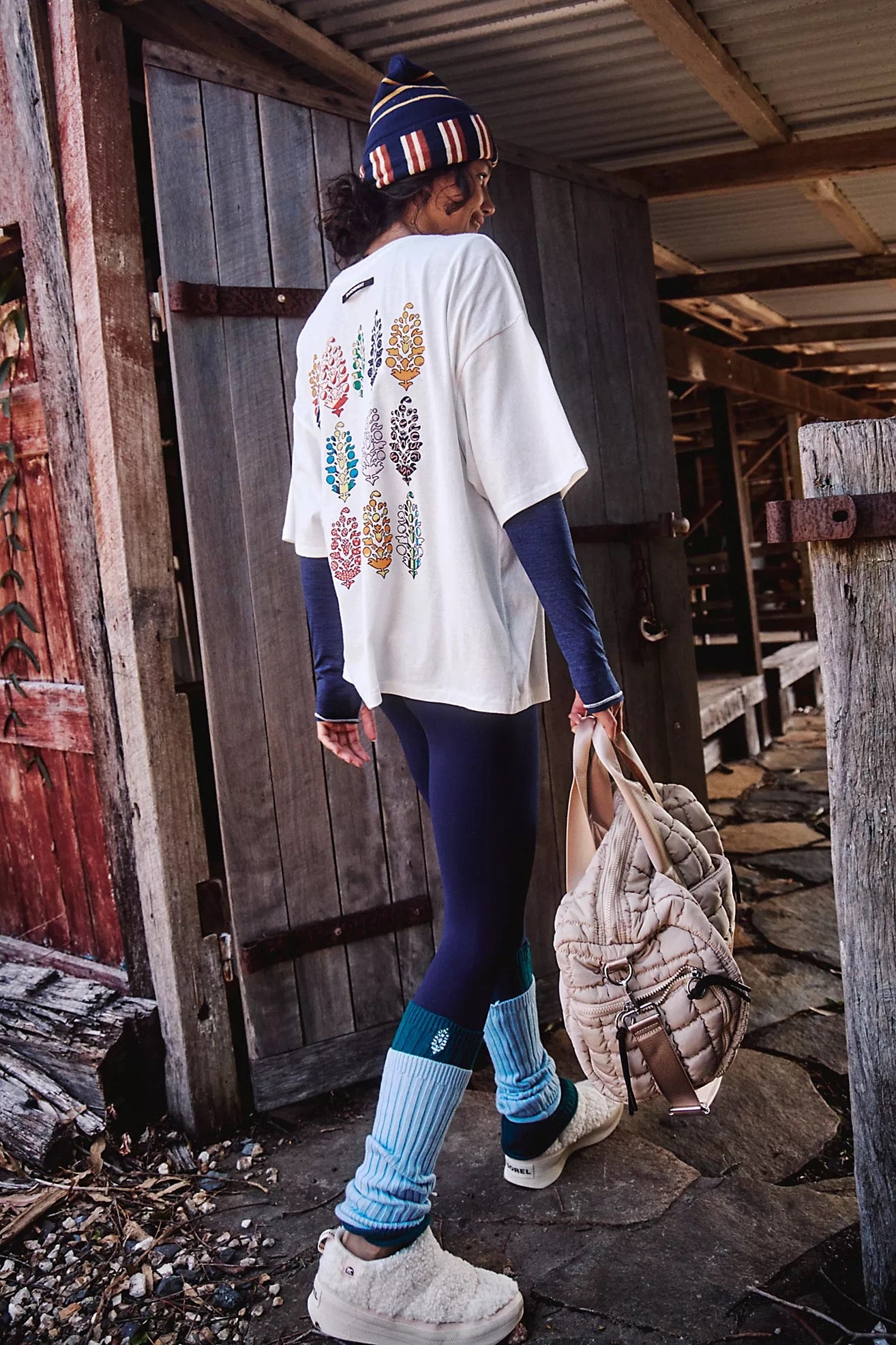 Free People Logo Tackle Tee