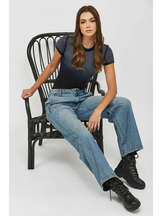Hidden Jeans Mid Rise Baggy Wide Leg
