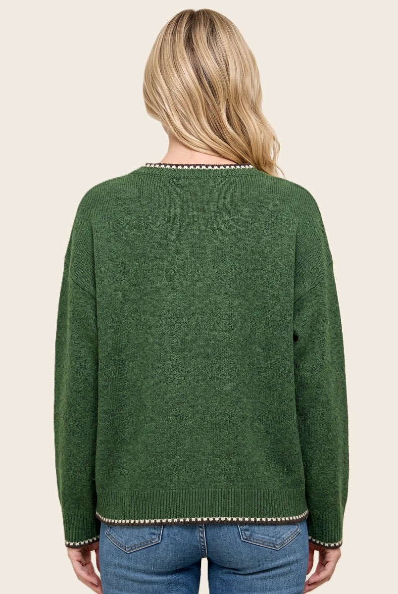 Puppy Love Jacquard Sweater