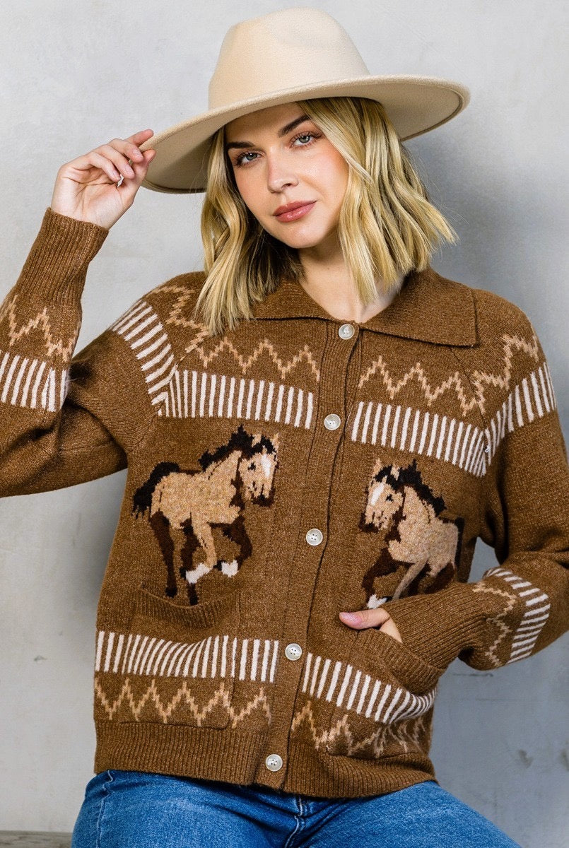 Giddy Up Sweater Jacket