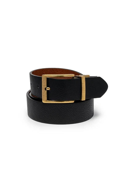 Black and Chicory Classic Reversible Belt
