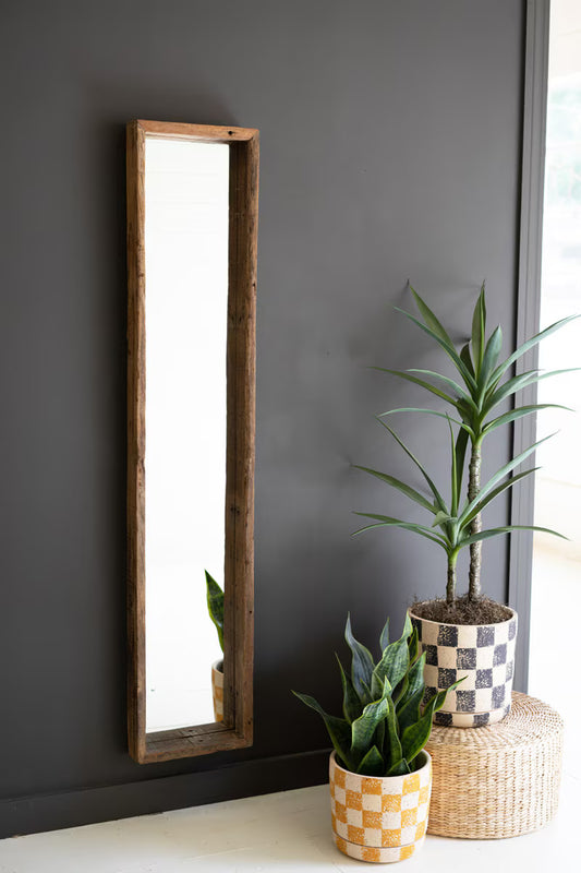 Recycled Wood Framed Mirror