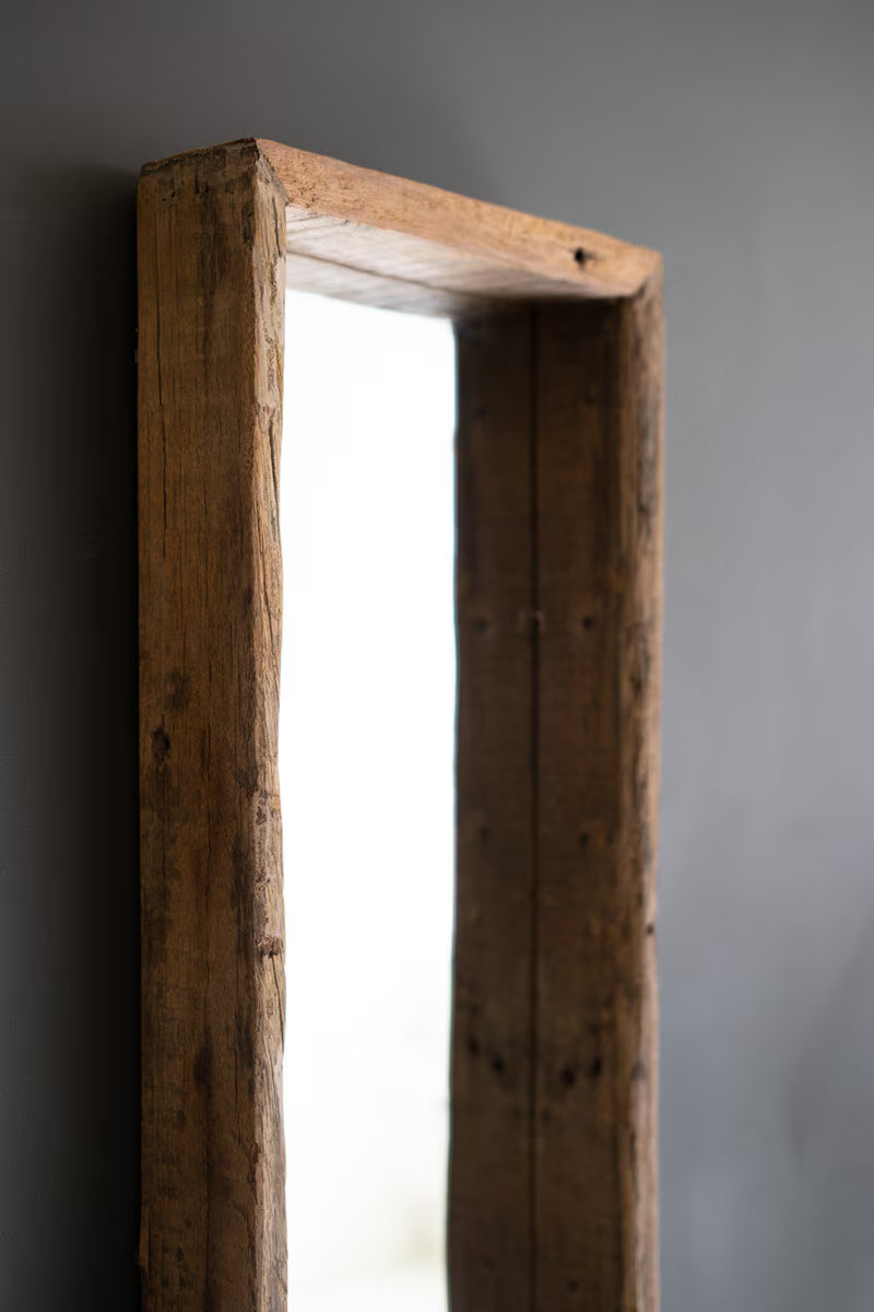 Recycled Wood Framed Mirror