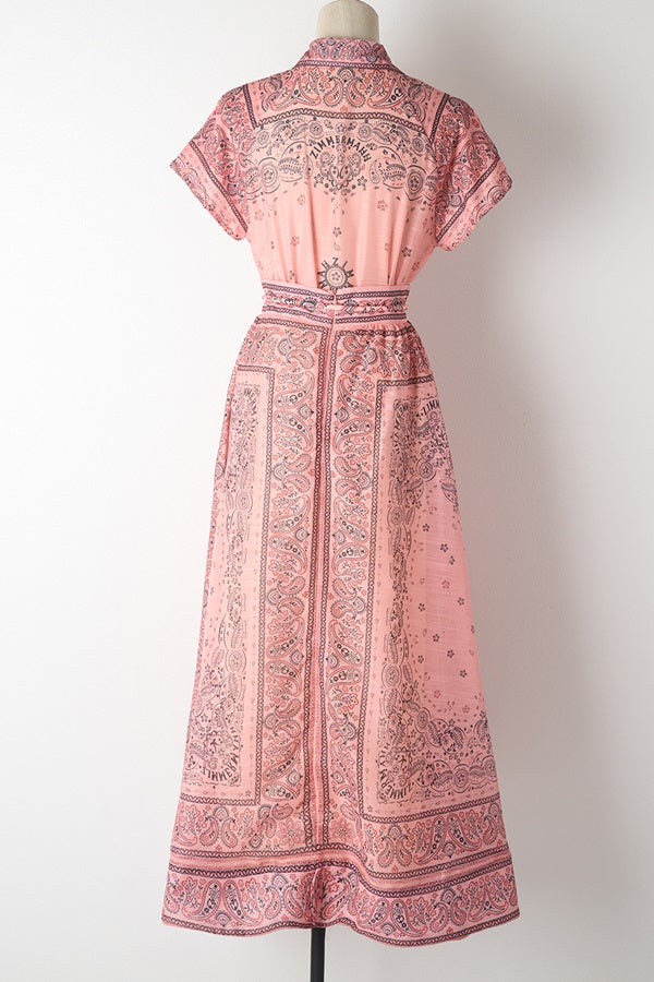 Printed Short Sleeve Shirt & Skirt