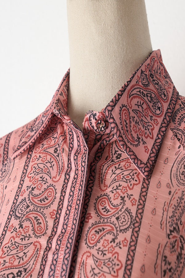 Printed Short Sleeve Shirt & Skirt