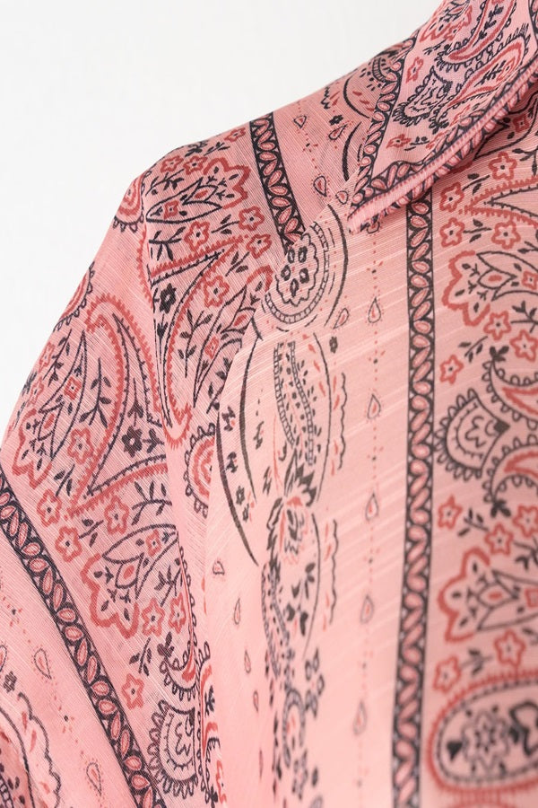 Printed Short Sleeve Shirt & Skirt