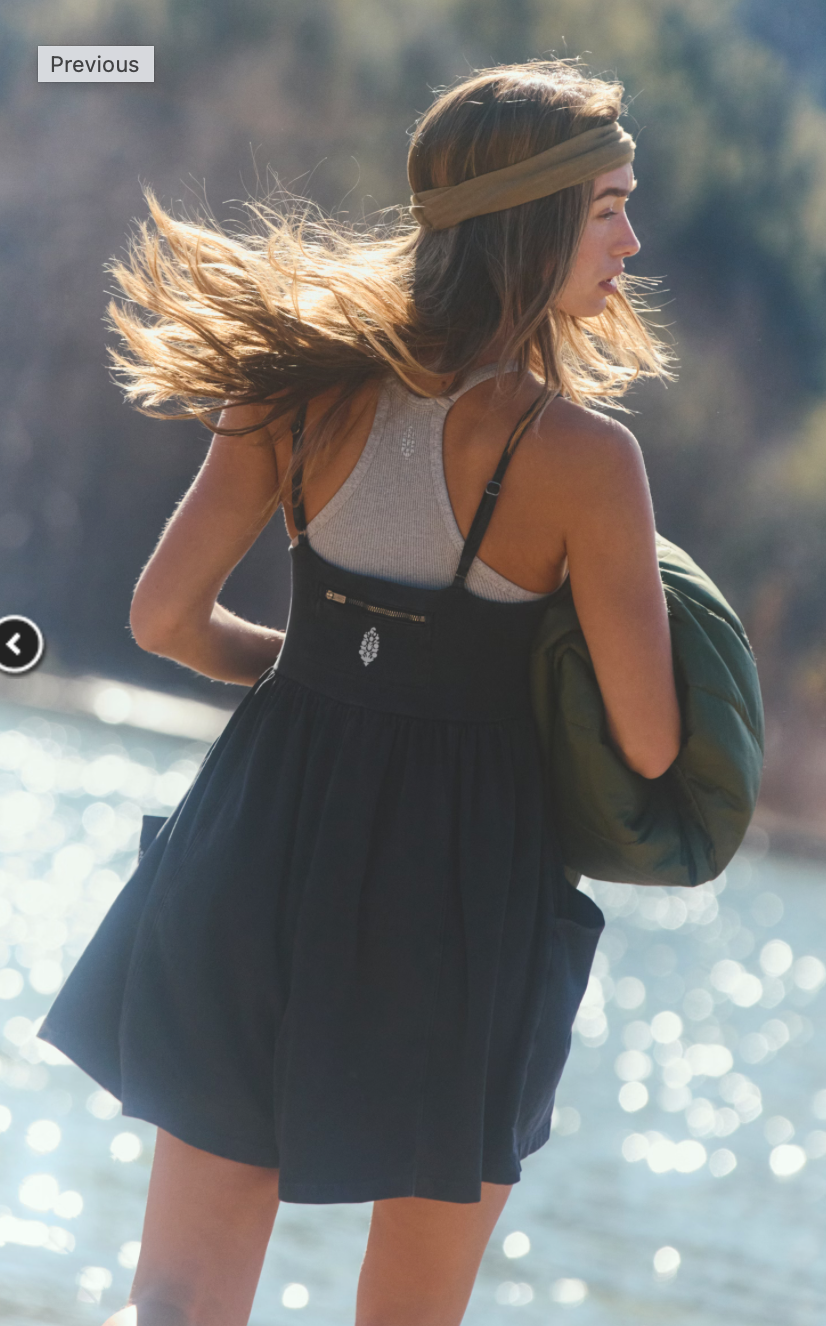 Free People Hot Shot Strappy Romper