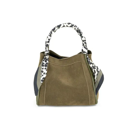 Gianna Olive Suede Bag