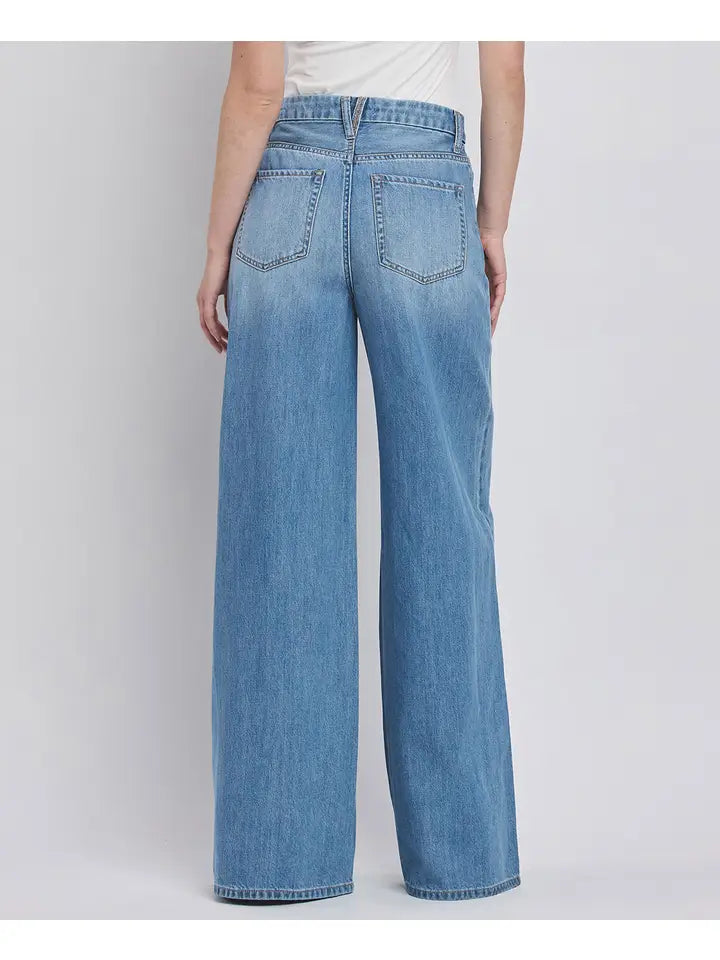 VERVET Super High Rise Wide Leg Jeans
