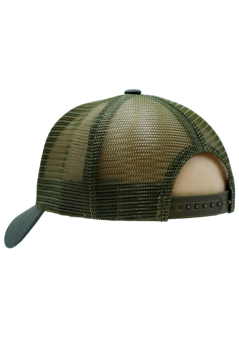 Solid American Flag Ripstop Trucker Hat