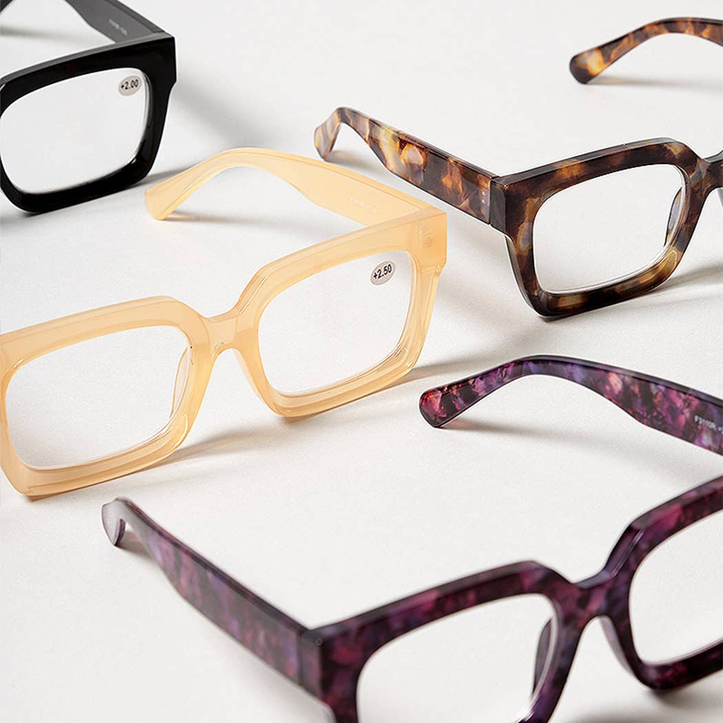 Women's Bold Square  Reading Glasses