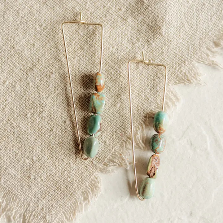 Turquoise River Earrings
