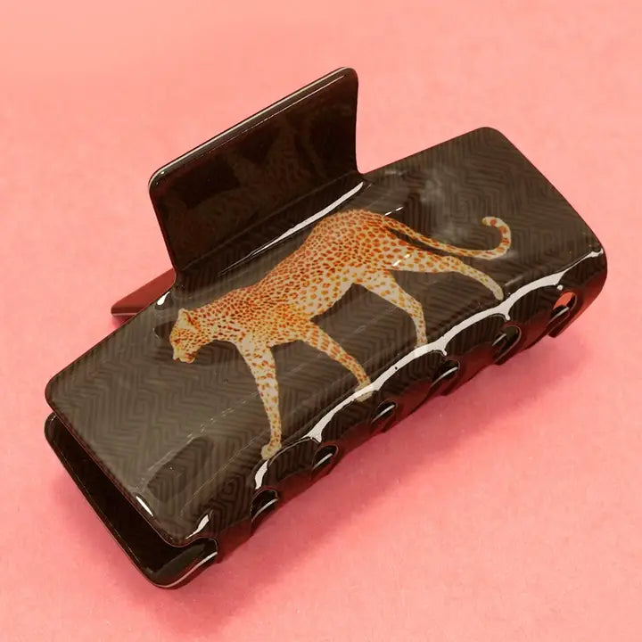 Wildlife Leopard Hair Claw Clips