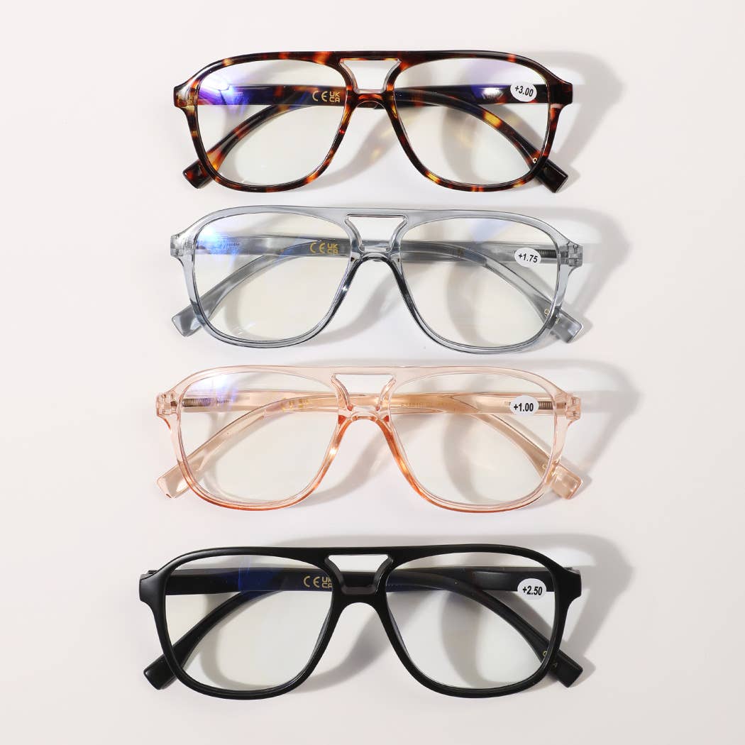 Round  Blue Light Blocking Reading Glasses