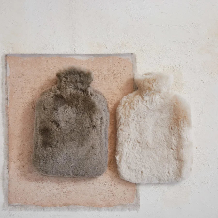 Water Bottle w/ Sheep Fur Cover