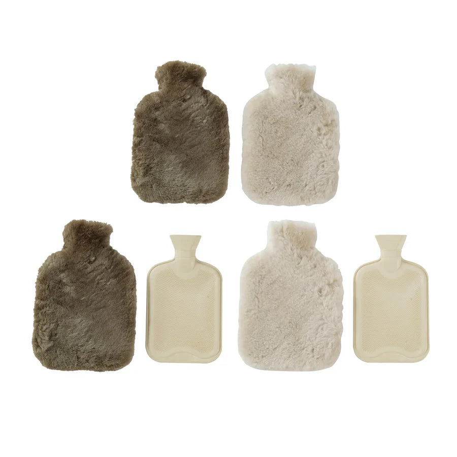 Water Bottle w/ Sheep Fur Cover