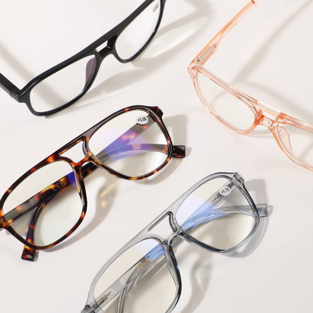 Round  Blue Light Blocking Reading Glasses
