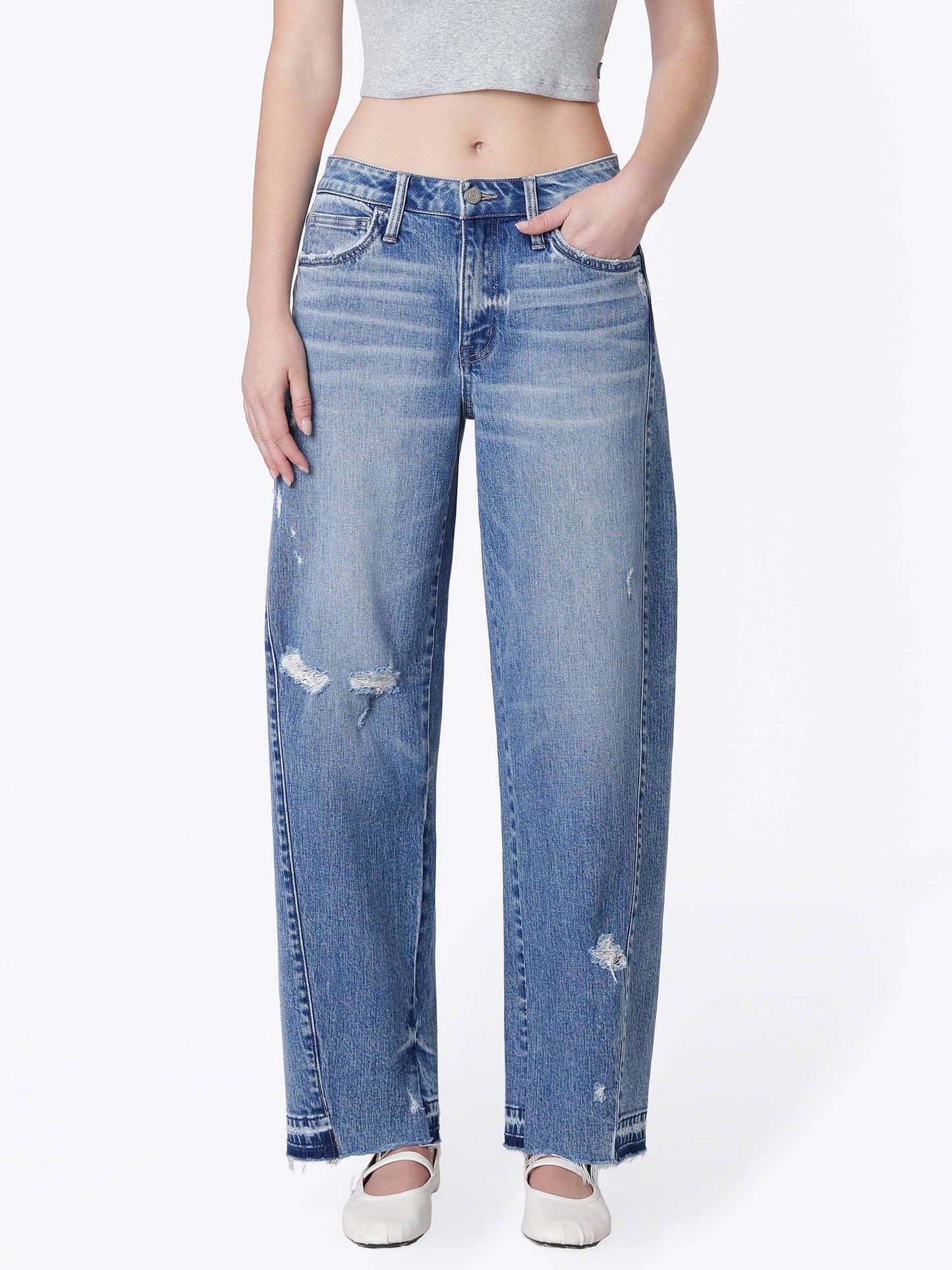 Vervet by Flying Monkey High Rise Barrel Jeans