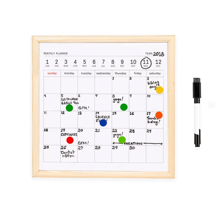 Mini White Board Calendar