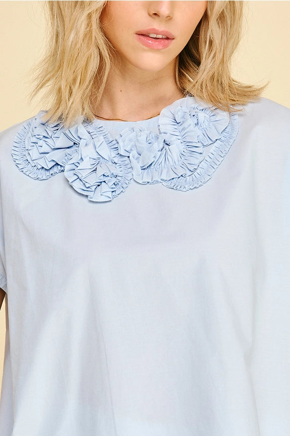 Floral Embroidered Detail Top