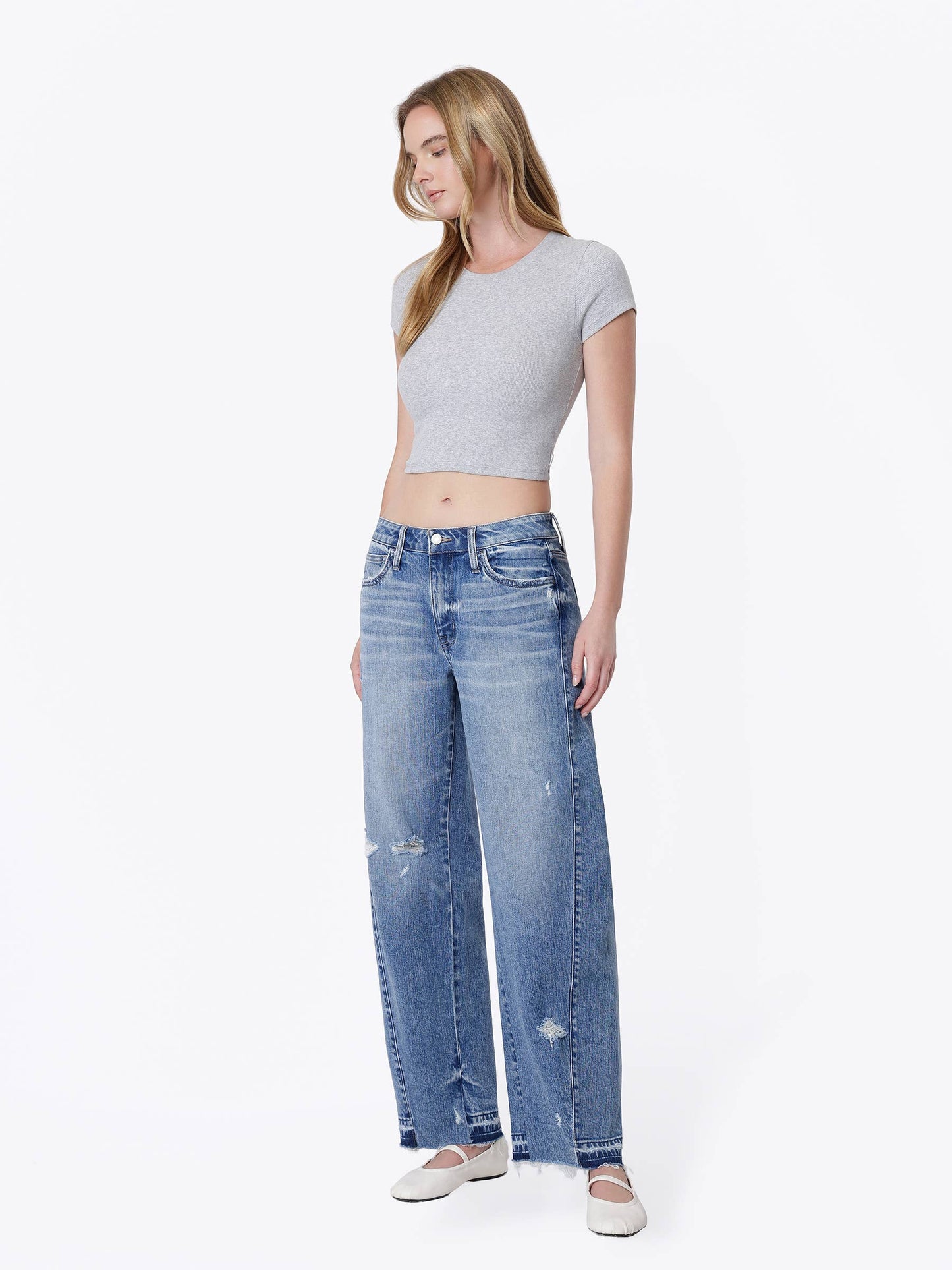 Vervet by Flying Monkey High Rise Barrel Jeans