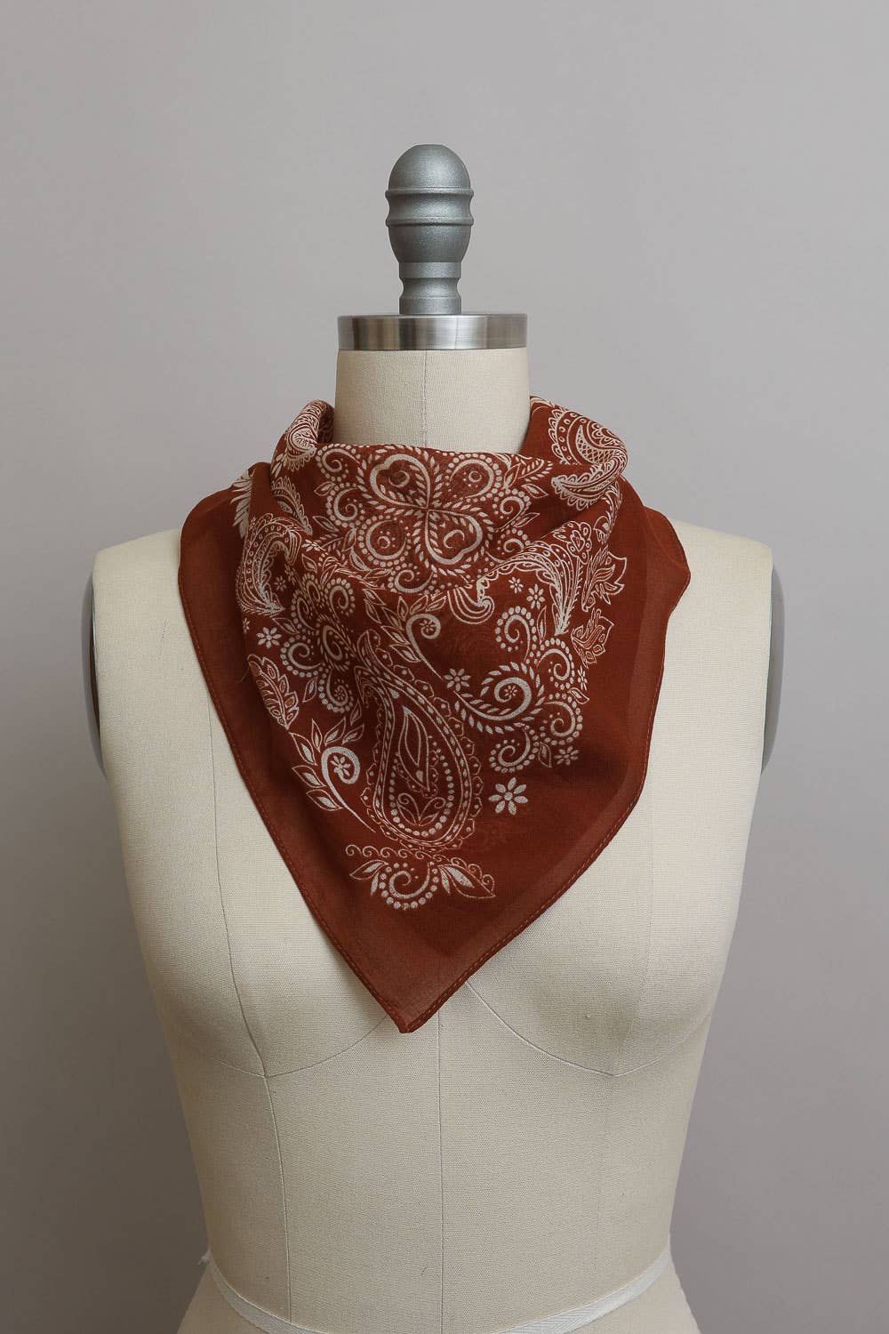 Vintage Pattern Bandana - Boho Chic Square Scarf