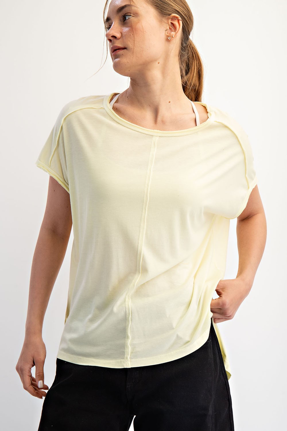 It's Always A Good Time Raw Edge High Low Top