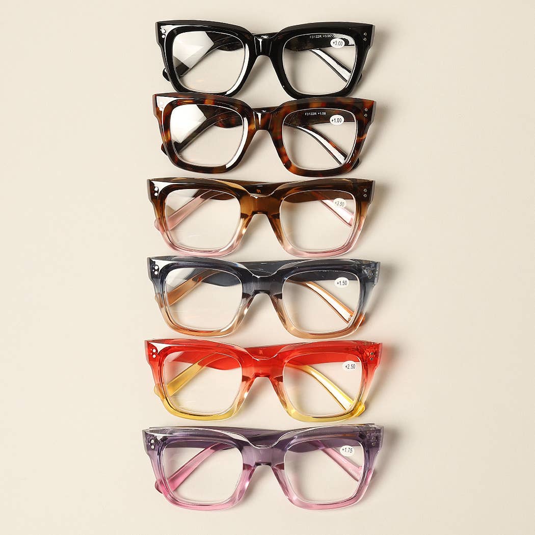 Women's  Oversized Square Reading Glasses