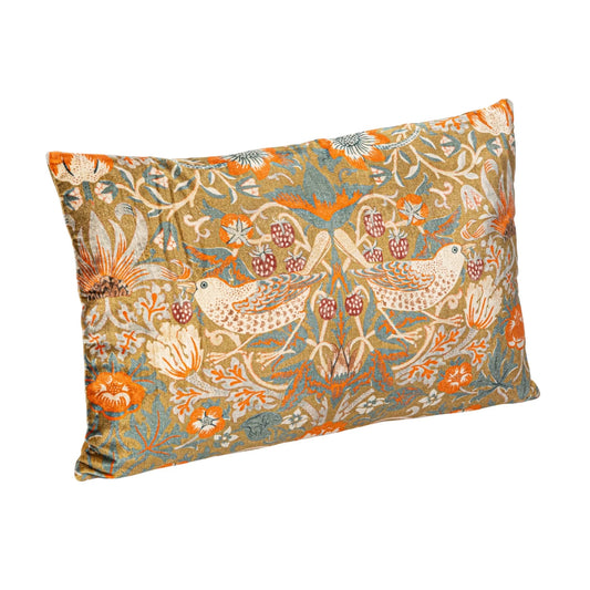 Cotton Velvet Printed Lumbar Pillow