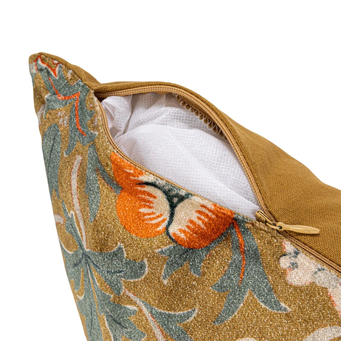 Cotton Velvet Printed Lumbar Pillow