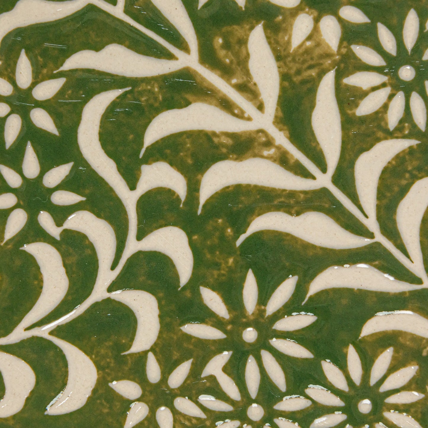 Stoneware Platter w/ Botanicals