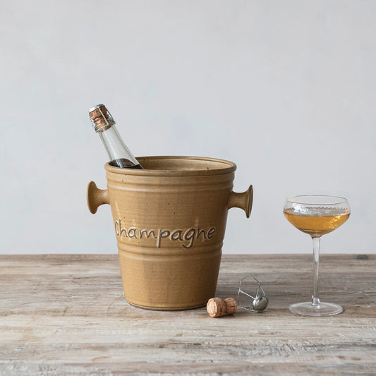 Vintage Stoneware Champagne Bucket